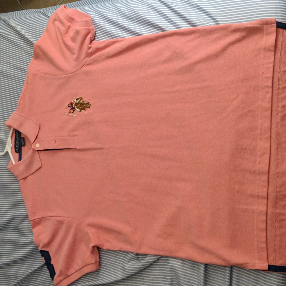 Men's U.S. Polo pink shirt